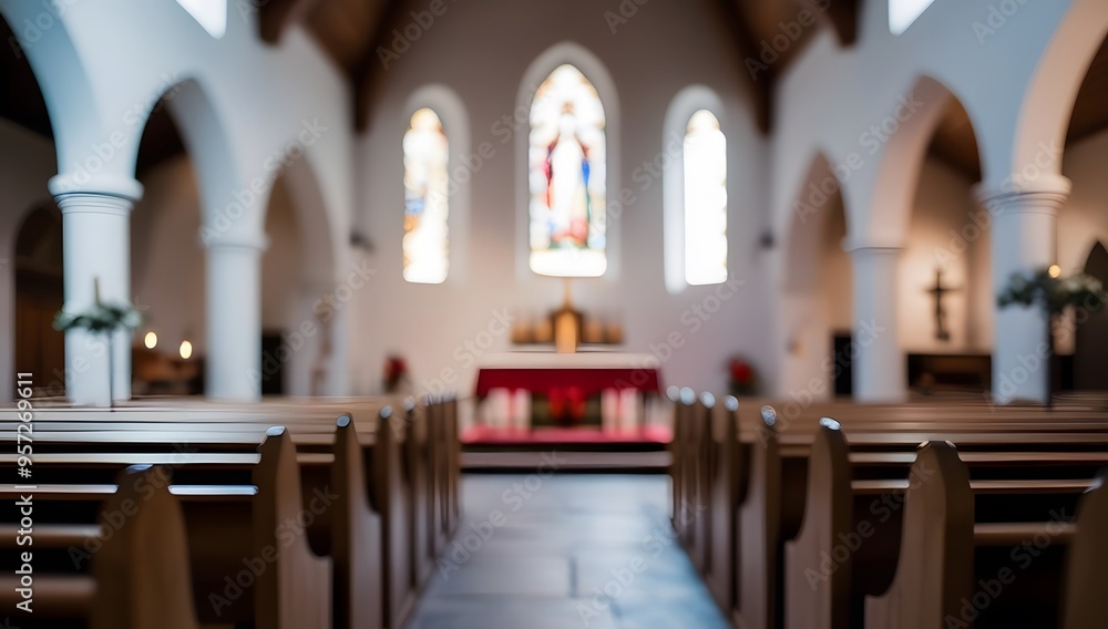 interior quiet church blurr background interior quiet church blurr background