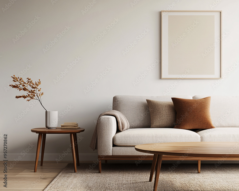Modern living room with cozy sofa, stylish decor, and minimalistic design perfect for relaxation and comfort. Modern living room with cozy sofa, stylish decor, and minimalistic design perfect for relaxation and comfort.