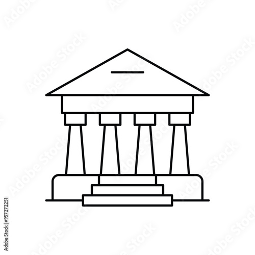 Court vector icon