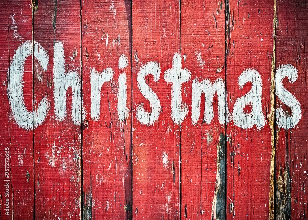 Christmas-themed high-resolution image of a red wooden wall with festive greetings. Christmas-themed high-resolution image of a red wooden wall with festive greetings.