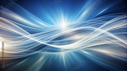 Abstract background featuring smooth, colorful waves flowing harmoniously across the canvas