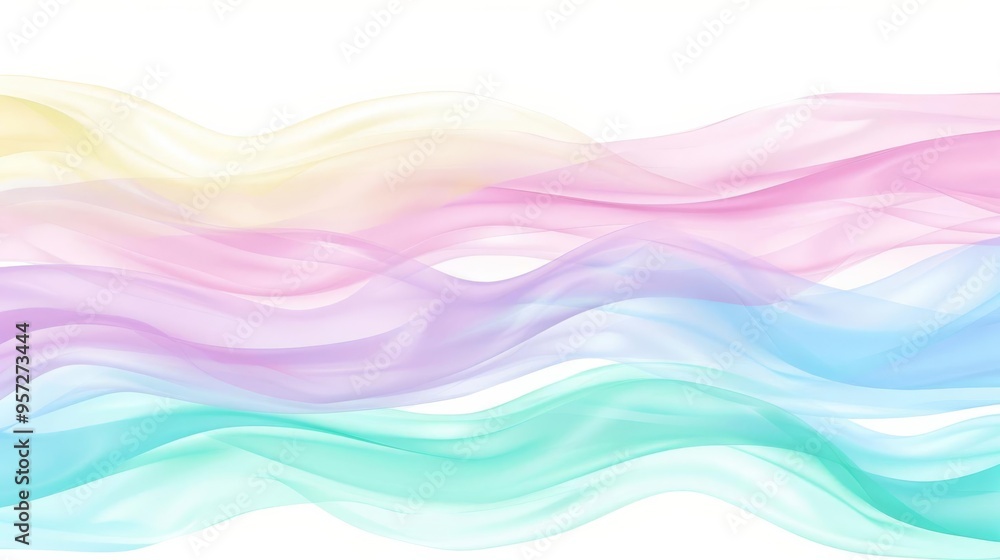 Soft flowing pastel waves background Soft flowing pastel waves background