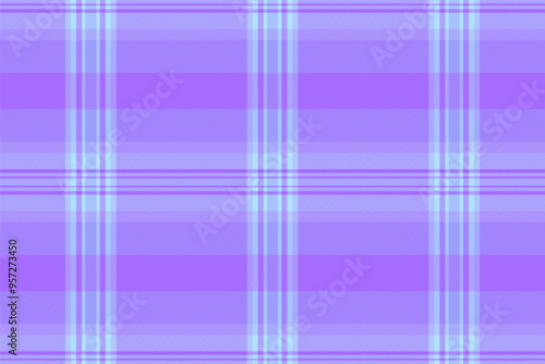 Mosaic background pattern tartan, lovely plaid fabric seamless. Painting check textile texture vector in violet and blue colors.