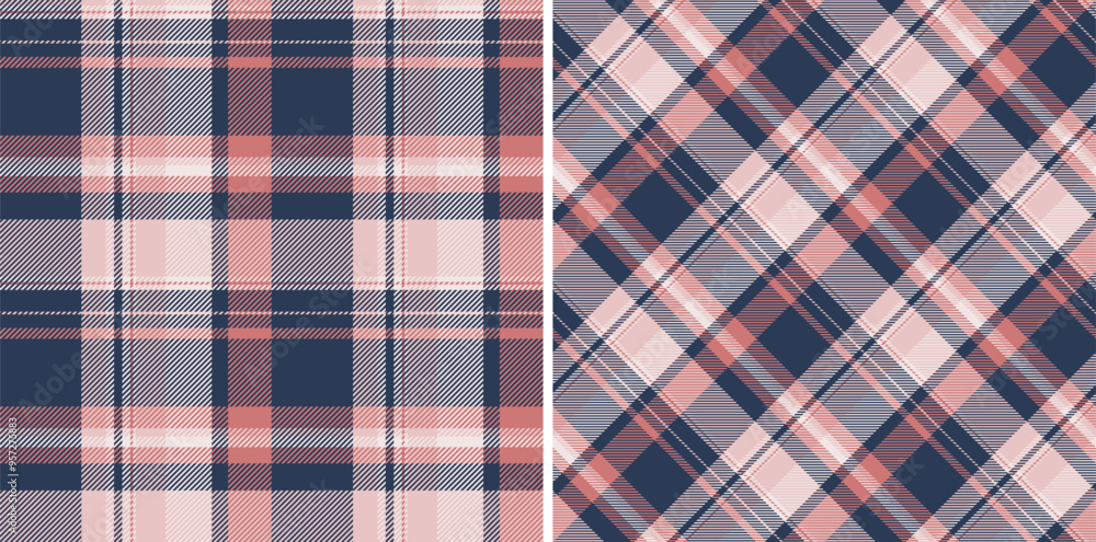 Vector plaid fabric of check tartan background with a textile pattern texture seamless. Set in favorite colors for apartment decor ideas. Vector plaid fabric of check tartan background with a textile pattern texture seamless. Set in favorite colors for apartment decor ideas.