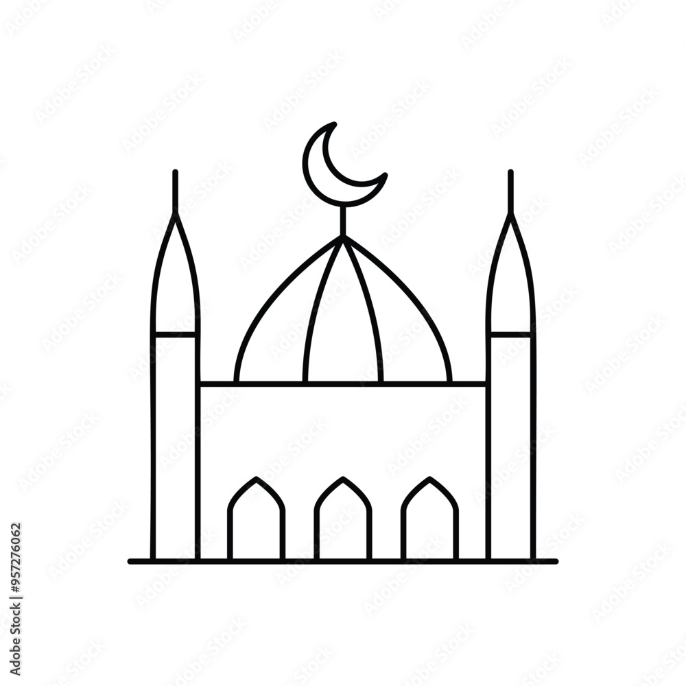 Mosque vector icon Mosque vector icon