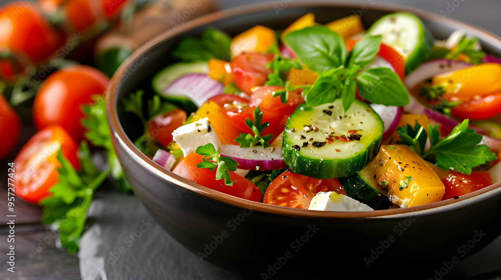 Colorful Greek Salad Colorful Greek Salad
