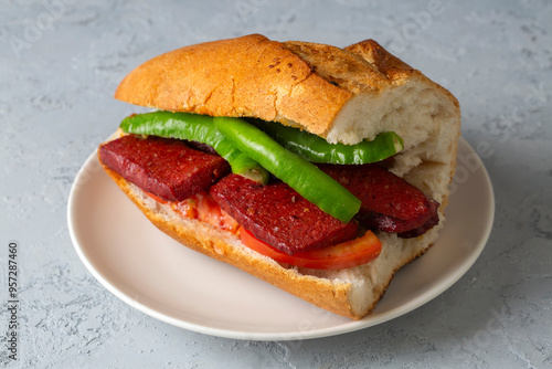 Sucuk Ekmek / Sausage in Bread