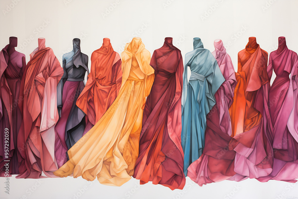 Autumn Elegance: Watercolor Fashion Illustration Autumn Elegance: Watercolor Fashion Illustration