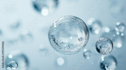 Wallpaper Mural Isolated water bubbles in high quality Torontodigital.ca