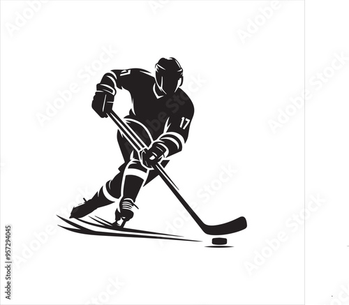 hockey player silhouette
