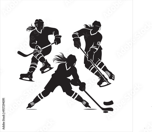 hockey player silhouette