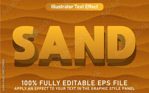 EDITABLE SAND TEXT EFFECT