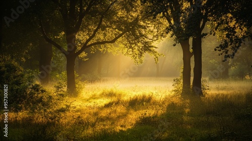 Serene Morning in the Forest