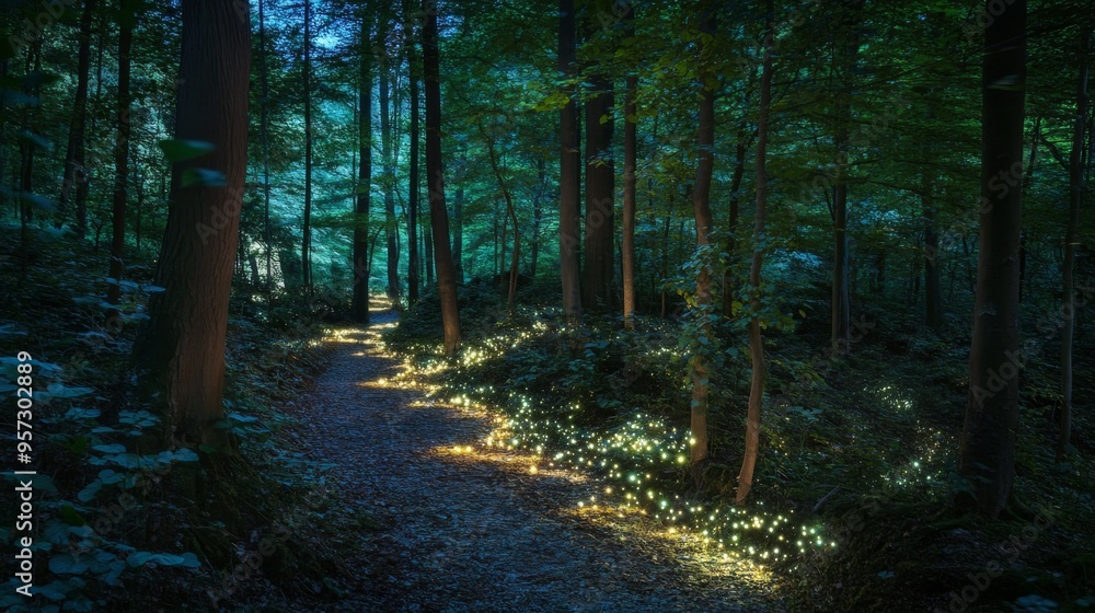 Obraz premium Enchanted Forest Pathway