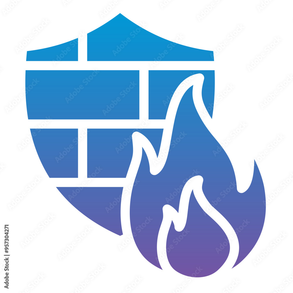 Obraz premium Firewall Icon