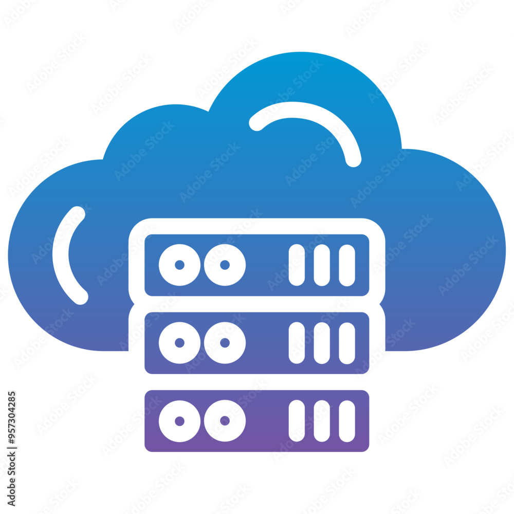 Cloud Server Icon Cloud Server Icon