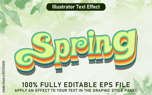EDITABLE SPRING TEXT EFFECT