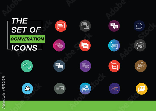 SET OF CONVERSATION / SPEAK ICONS