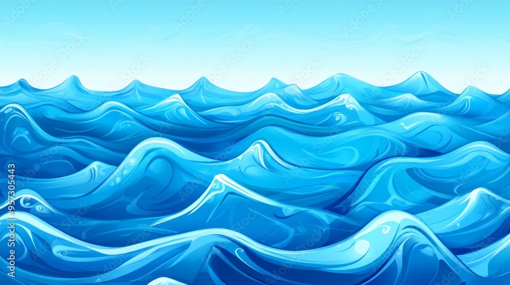 Fototapeta premium Tranquil Ocean Waves