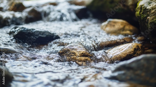 Tranquil Flowing Stream