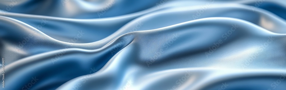 Elegant Light Blue Satin Fabric with Luxurious Texture Elegant Light Blue Satin Fabric with Luxurious Texture