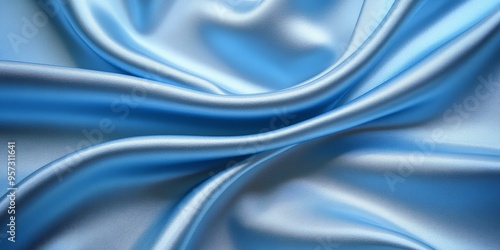 Wallpaper Mural Elegant Light Blue Satin Fabric with Luxurious Texture Torontodigital.ca