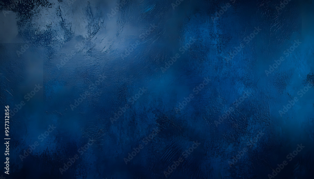 Obraz premium abstract grunge dark navy blue background rough decorative textured pained backdrop graphic design banner arts poster