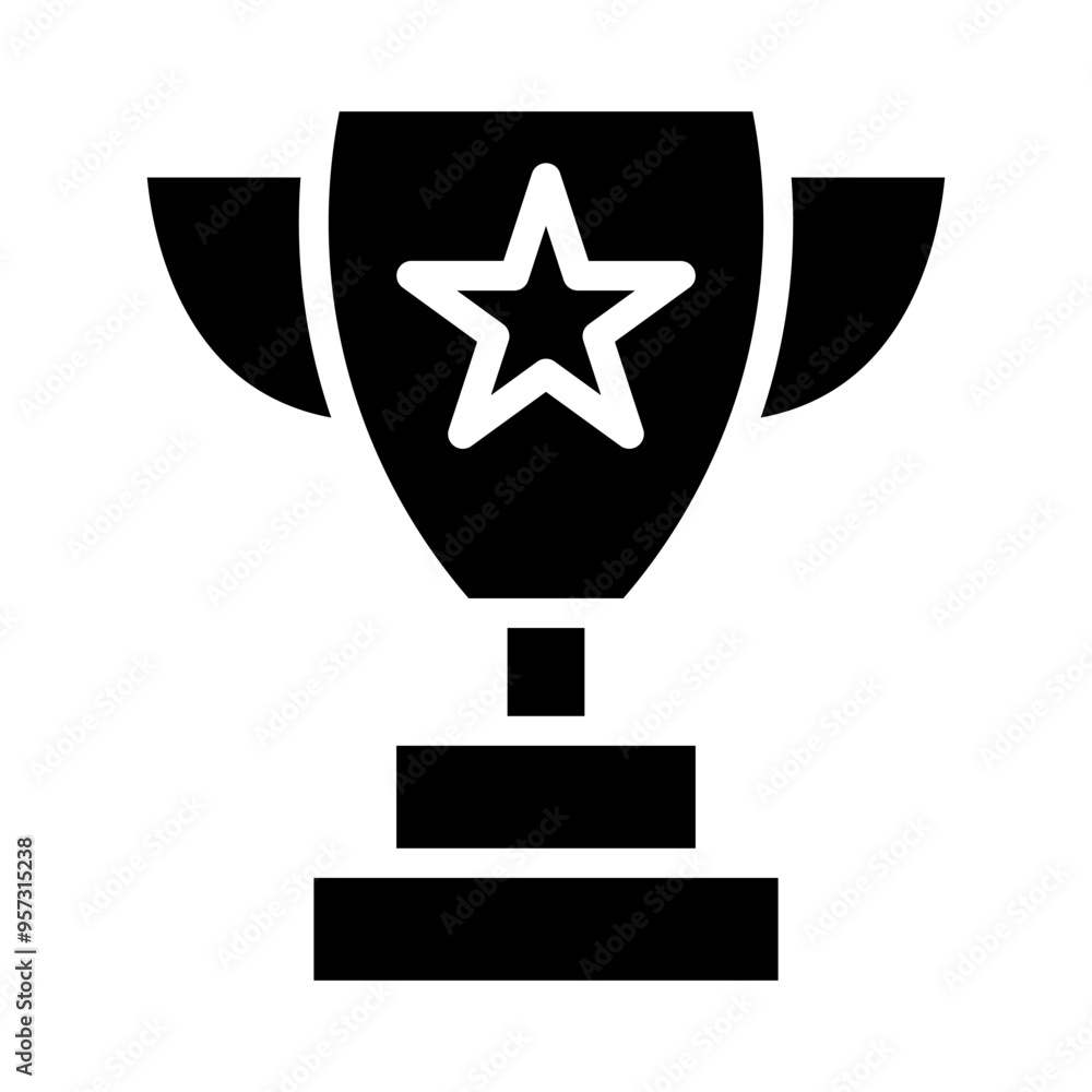 Parade Trophy Vector Glyph Icon Design Parade Trophy Vector Glyph Icon Design