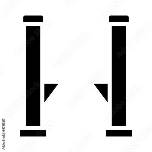 Stilt Walker Vector Glyph Icon Design