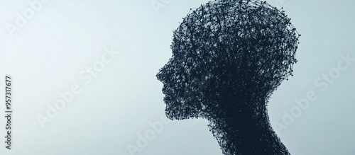 3D depiction of an abstract human silhouette