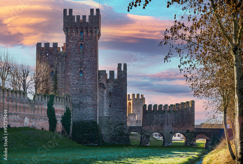 city castle of Montagnana, Veneto, Italy