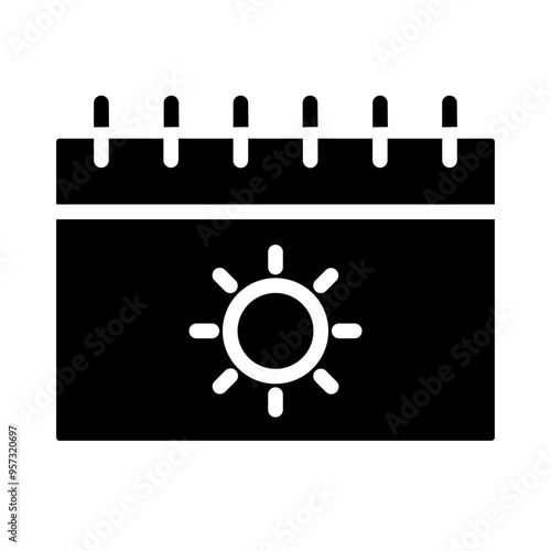 Bright Beginnings Vector Glyph Icon Design