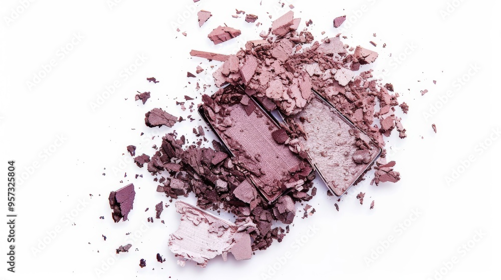 Eyeshadow Makeup Palette in Neutral Tones Isolated on White Background Eyeshadow Makeup Palette in Neutral Tones Isolated on White Background