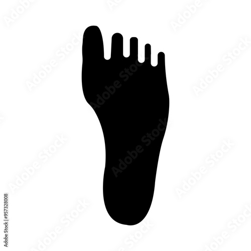 Feet Vector Glyph Icon Design