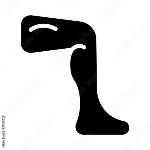 Thighs Vector Glyph Icon Design