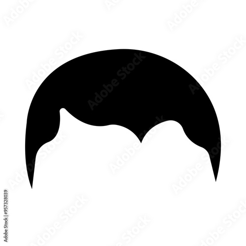 Hair Vector Glyph Icon Design