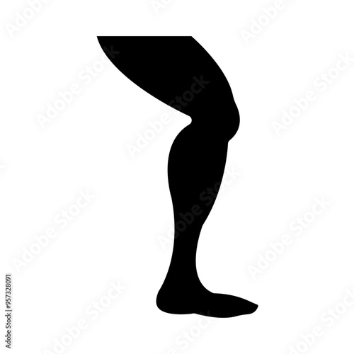 Knees Vector Glyph Icon Design