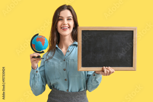 Female Geography teacher wi...