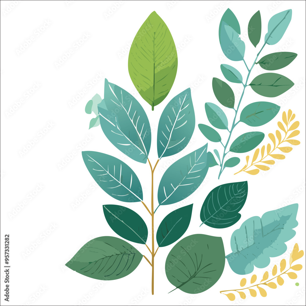 Botanical Element Pattern Botanical Element Pattern