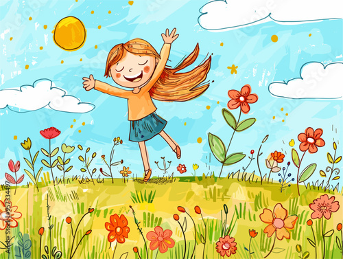 Boundless Imagination: A Child's Playful Adventure in the Wild