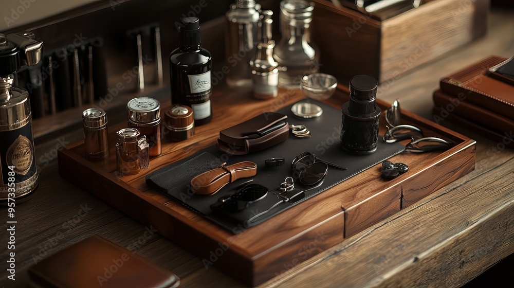 Accessories and design in the businessman's room Accessories and design in the businessman's room