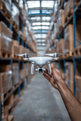 Aerial Surveillance: Drone Monitoring Warehouse Operations