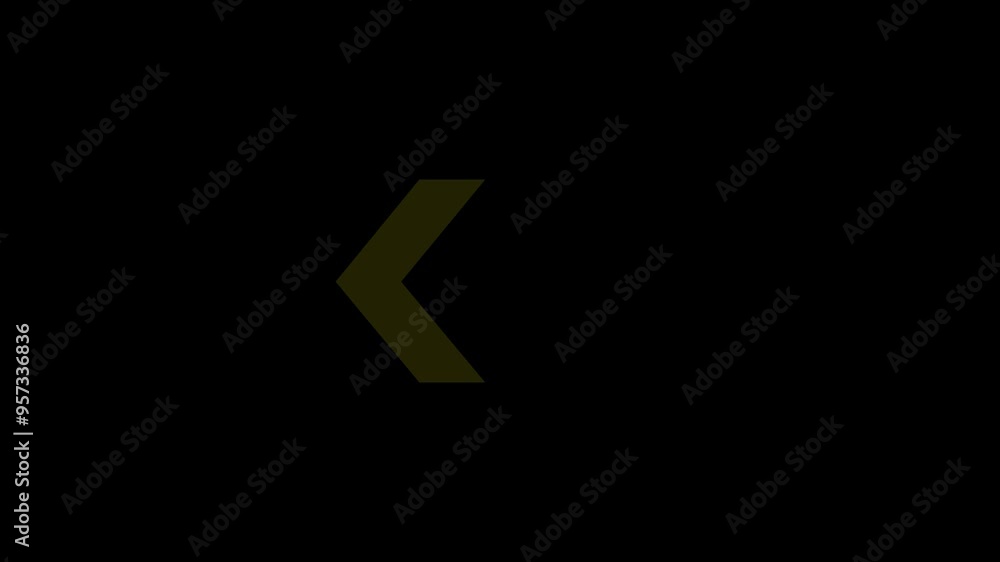 Glowing white color neon light arrows sign. 3D rendering left arrow on black background. Left arrow for road direction. Flashing direction indicators. Victor Glowing white color neon light arrows sign. 3D rendering left arrow on black background. Left arrow for road direction. Flashing direction indicators. Victor
