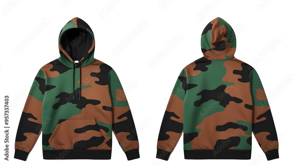 Fototapeta premium Soft and warm hoodie, cozy and stylish clothing for everyday wear, new style, for store without background. PNG