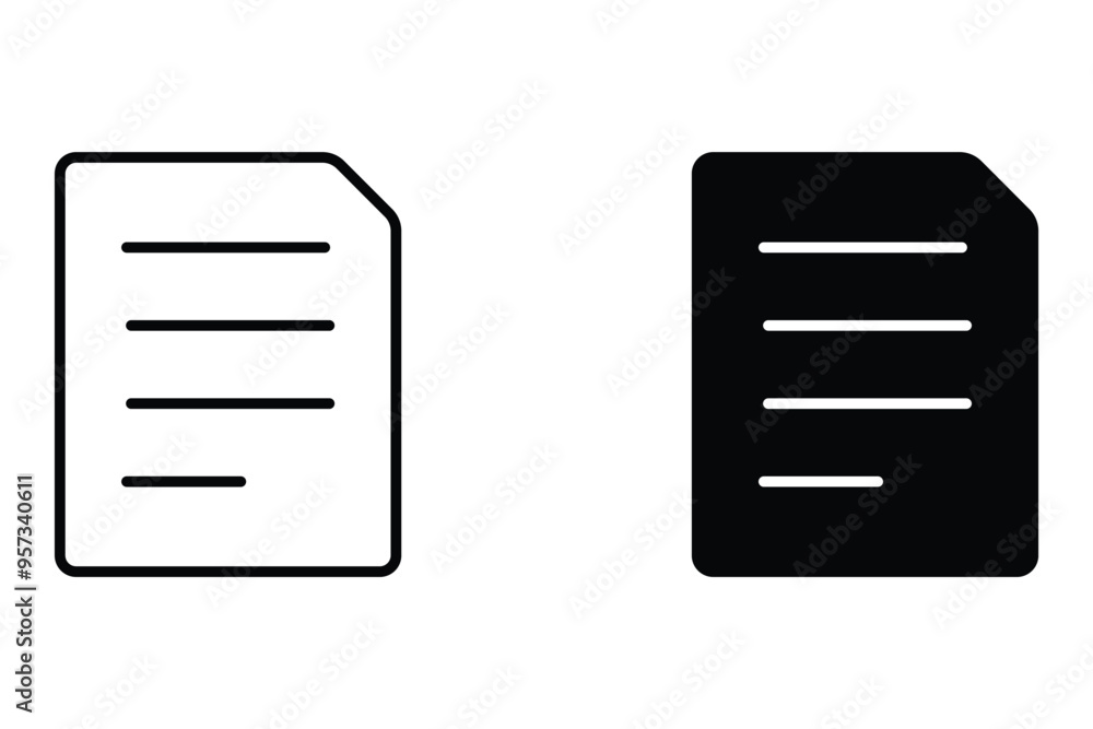 Set of Vector file icons, document icons. Paper icon. Set of Vector file icons, document icons. Paper icon.