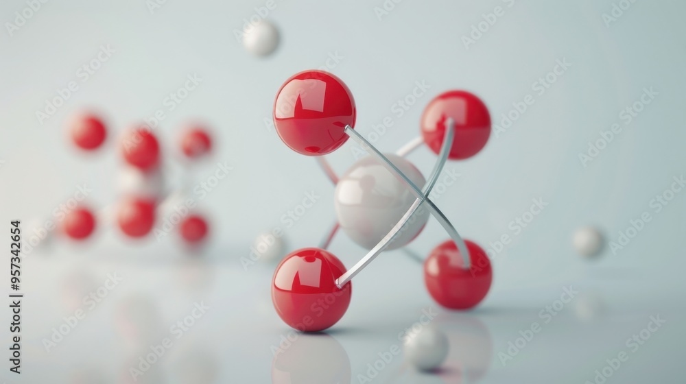 Obraz premium Fluorine Atom: Proton, Neutron and Electron Diagram for Nuclear Chemistry Research