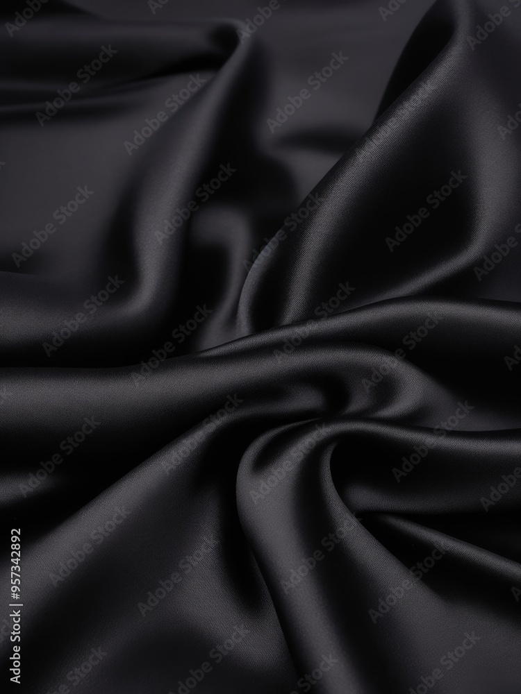 black silk fabric, background. black silk fabric, background.