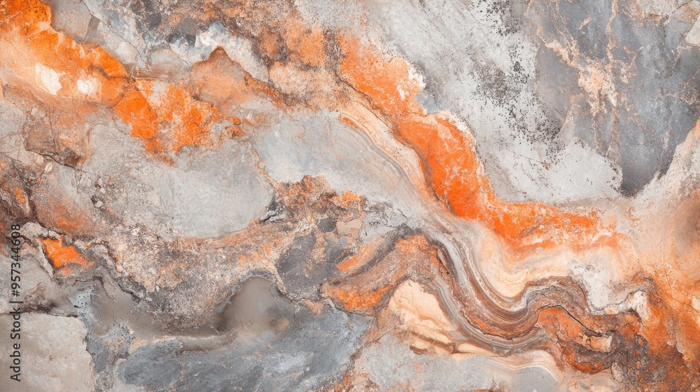 Fototapeta premium Abstract Orange Marble Texture