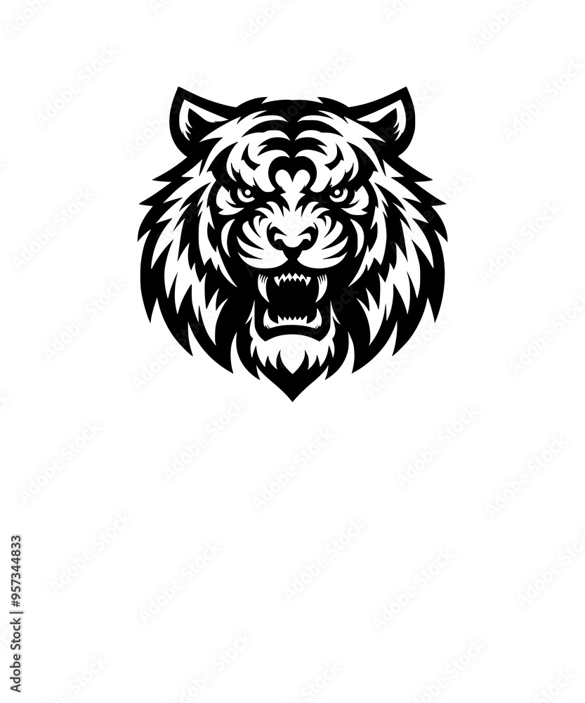 Tiger Head Mascot Logo Emblem Tiger Head Mascot Logo Emblem