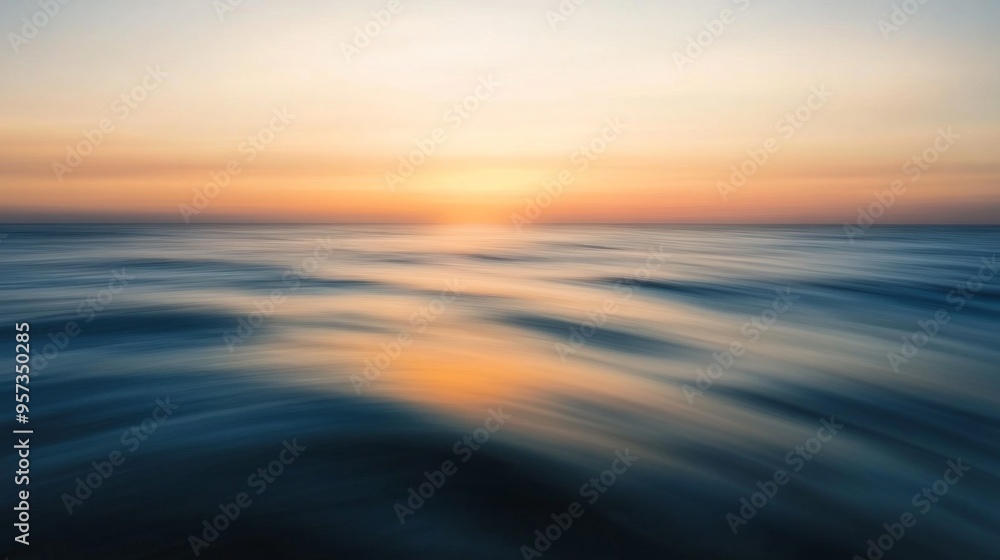 Obraz premium Serene Ocean Sunset